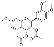 trans,trans-3',4',7-Trimethoxy-3,4-flavandiol diacetate 结构式