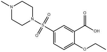 2-エトキシ-5-(4-メチルピペラジノスルホニル)安息香酸 化学構造式