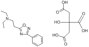 5-[2-(DIETHYLAMINO)ETHYL]-3-PHENYL-1,2,4-OXADIAZOLE CITRATE SALT Struktur