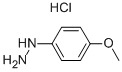 4-甲氧基苯肼盐酸盐, 19501-58-7, 结构式