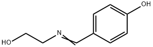 4-[[(2-Hydroxyethyl)imino]methyl]phenol Structure