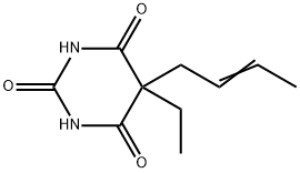 5-(2-butenyl)-5-ethyl-1H,3H,5H-pyrimidine-2,4,6-trione Structure