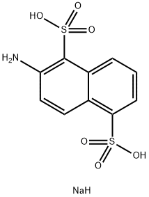 8-氨基-1，5-萘基二磺酸单纳盐 结构式