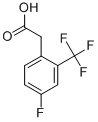 4-FLUORO-3-(TRIFLUOROMETHYL)PHENYLACETIC ACID Structure