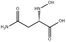 L-天冬氨酰-Β-异羟肟酸 结构式