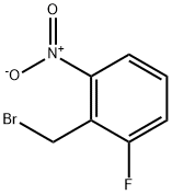 2-ブロモメチル-1-フルオロ-3-ニトロベンゼン 化学構造式