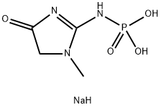Disodium (1-methyl-4-oxoimidazolidin-2-ylidene)phosphoramidate Structure