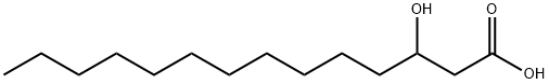3-ヒドロキシミリスチン酸 化学構造式