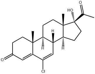 氯地孕酮, 1961-77-9, 结构式