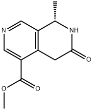 methyl (8S)-8-methyl-6-oxo-7,8-dihydro-5H-2,7-naphthyridine-4-carboxyl ate 结构式