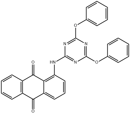1-[[4,6-Bis(phenoxy)-1,3,5-triazin-2-yl]amino]-9,10-anthracenedione 结构式