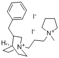 3-Benzyl-1-(3-(1-methylpyrrolidinio)propyl)quinuclidinium, diiodide Structure