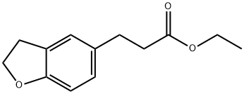 3-(2,3-二氢苯并呋喃-5-基)丙酸乙酯 结构式