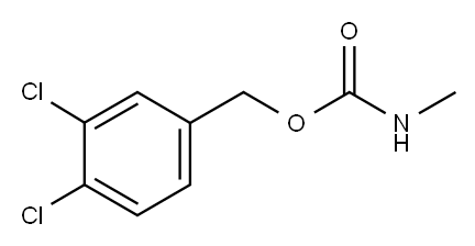 N-メチルカルバミド酸3,4-ジクロロベンジル 化学構造式