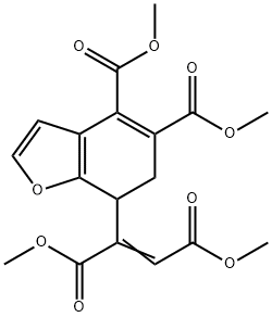 6,7-Dihydro-7-[1,2-bis(methoxycarbonyl)vinyl]-4,5-benzofurandicarboxylic acid dimethyl ester 结构式