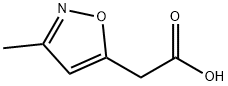 3-甲基-5-异噁唑乙酸 结构式