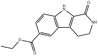 1-氧代-2,3,4,9-四氢-1H-吡啶并[3,4-B]吲哚-6-甲酸乙酯 结构式