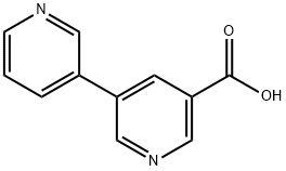 [3,3'-ビピリジン]-5-カルボン酸 化学構造式