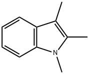 1,2,3-トリメチル-1H-インドール 化学構造式