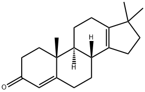17,17-dimethyl-18-norandrosta-4,13-dien-3-one Struktur