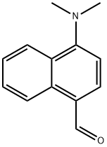 4-(ジメチルアミノ)-1-ナフトアルデヒド 化学構造式