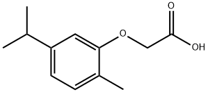 2-[2-甲基-5-(丙-2-基)苯氧基]乙酸 结构式