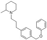 2-Methyl-1-(3-(p-phenoxymethylphenyl)propyl)piperidine 结构式