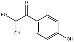 4-ヒドロキシフェニルグリオキサール HYDRATE 化学構造式