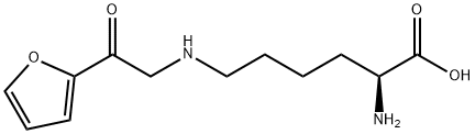 Nε-[2-(2-フリル)-2-オキソエチル]-L-リシン 化学構造式