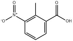 2-甲基-3-硝基苯甲酸, 1975-50-4, 结构式
