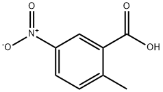 2-甲基-5-硝基苯甲酸, 1975-52-6, 结构式
