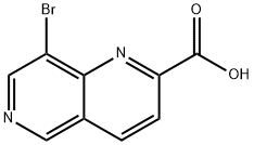 8-BROMO-1,6-NAPHTHYRIDINE-2-CARBOXYLIC ACID Structure