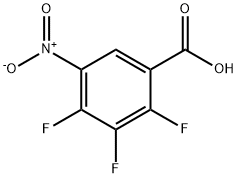 2,3,4-Trifluoro-5-Nitro-Benzoic Acid Structure
