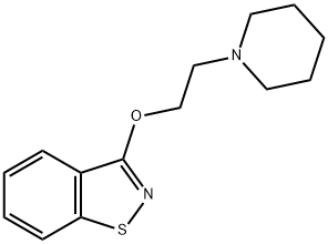 3-[2-(piperidin-1-yl)ethoxy]-1,2-benzisothiazole 结构式
