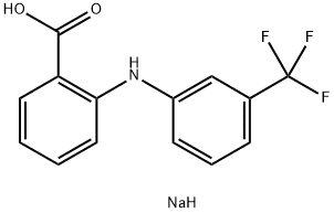 sodium 2-[[3-(trifluoromethyl)phenyl]amino]benzoate  Struktur