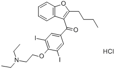 Amiodarone hydrochloride Struktur