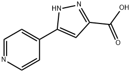 3-(4-ピリジニル)-1H-ピラゾール-5-カルボン酸塩酸塩水和物 HYDROCHLORIDE 化学構造式