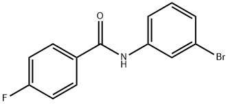N-(3-溴苯基)-4-氟苯甲酰胺 结构式
