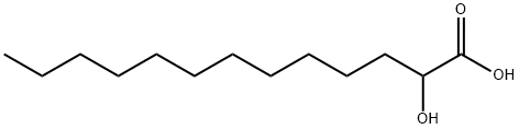 (±)-2-羟基十三(烷)酸 结构式