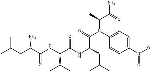H-LEU-VAL-LEU-ALA-PNA, 197970-37-9, 结构式
