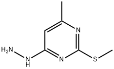 2-甲硫基-4-肼基-6-甲基嘧啶 结构式