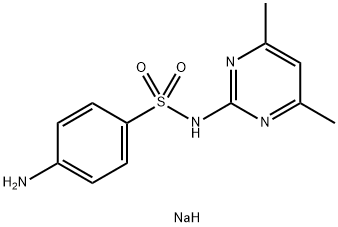スルファメサジンナトリウム 化学構造式