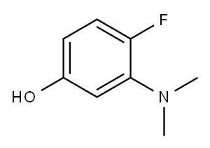 Phenol, 3-(dimethylamino)-4-fluoro- (9CI) Structure
