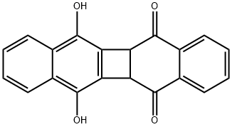 5a,11b-Dihydro-6,11-dihydroxydibenzo[b,h]biphenylene-5,12-dione 结构式