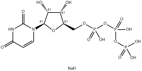 Uridine-5'-triphosphoric acid trisodium salt Struktur