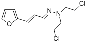 2-Furanacrylaldehyde bis(2-chloroethyl)hydrazone 结构式