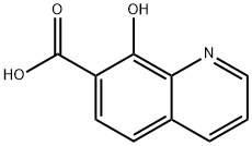 8-ヒドロキシ-7-キノリンカルボン酸 化学構造式