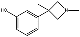 m-(1,3-Dimethyl-3-azetidinyl)phenol Struktur
