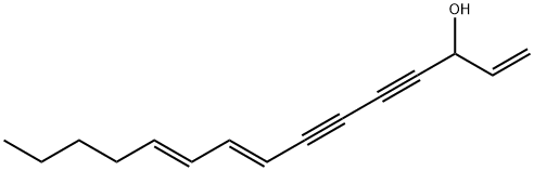 (8E,10E)-1,8,10-Pentadecatriene-4,6-diyn-3-ol 结构式