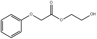 2-hydroxyethyl phenoxyacetate Struktur